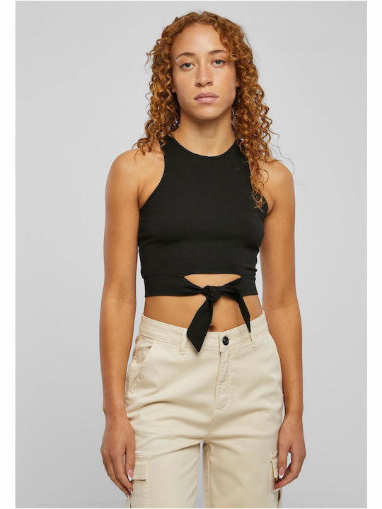 Urban Classics Γυναικείο Crop Top Μαύρο