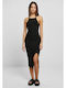 Sommer Midi Damenkleid Gestrickt Schwarze