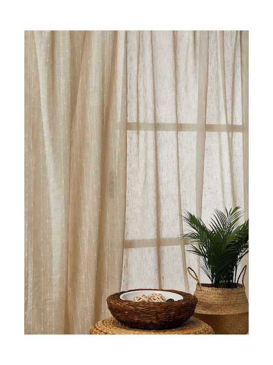 Whitegg Vorhang mit Grommets Beiges 270x280cm