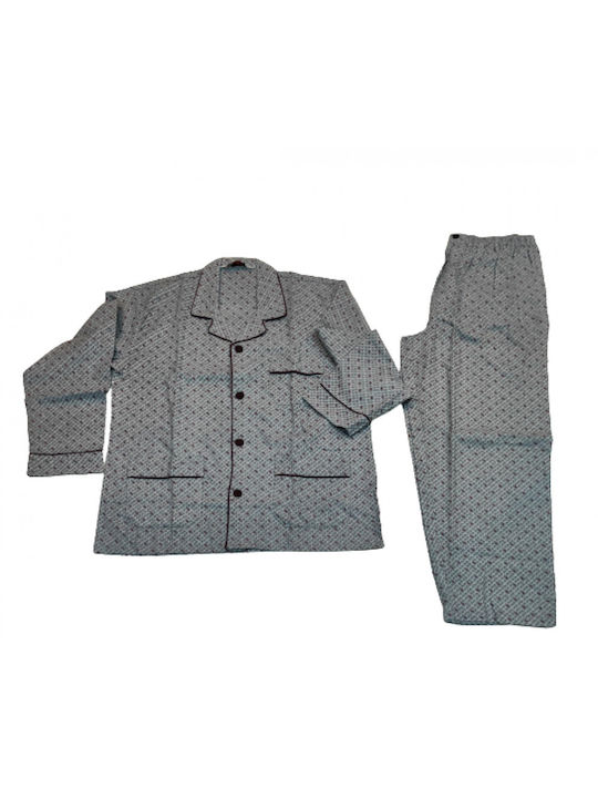 Thomas Men's Winter Pajamas Set Gray