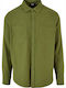 Langärmlig Flanell Hemd Khaki