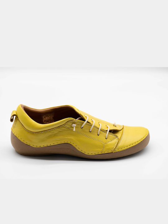 Women's Leather Moccasins Yellow