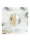 vidaXL Rund Badezimmerspiegel Led 40x40cm Transparent
