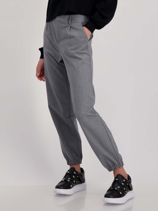 Monari Women's Fabric Trousers Gray