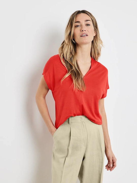 Gerry Weber Women's Blouse Short Sleeve Red