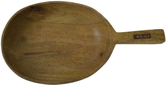 Nakaro Wood Serving Bowl Round Wooden Brown 23cm
