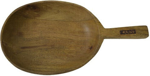 Nakaro Wood Μπωλ Σερβιρίσματος Στρογγυλό Ξύλινο Καφέ με Διάμετρο 28εκ.