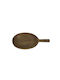 Nakaro Wood Serving Bowl Round Wooden Brown with Diameter 38cm