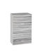 Συρταριέρα Κρεβατοκάμαρας Aurora Grey 60x40x108cm