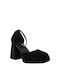 Attrattivo Black Heels with Strap