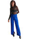 Women's Fabric Trousers Blue