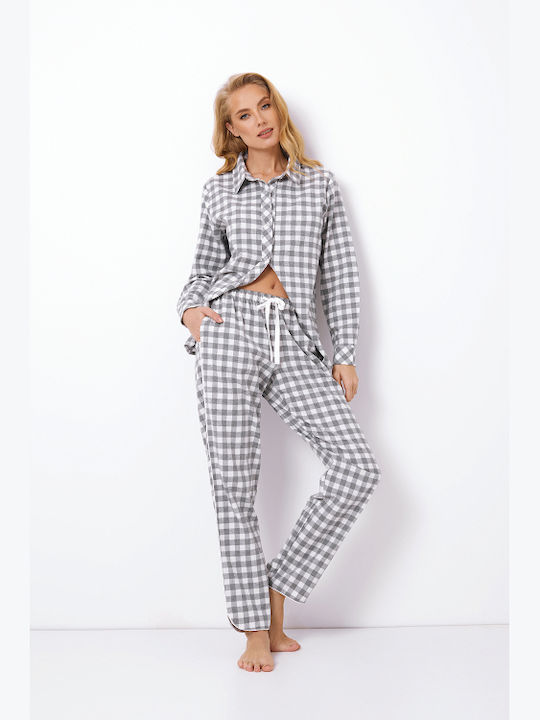 Aruelle Iarnă Set pijama femei Gri Stacy
