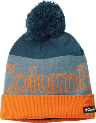 Ii Pom Pom Beanie Unisex Fleece Σκούφος Πλεκτός σε Ροζ χρώμα