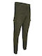 Stefansxxl Men's Trousers Cargo Elastic Khaki