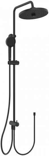 Ideal Standard Ceratherm Idealrain Σετ Μίκτης, Τηλέφωνο & Κεφαλή Ντουζ Εντοιχισμού για Ντουζιέρα Μαύρο