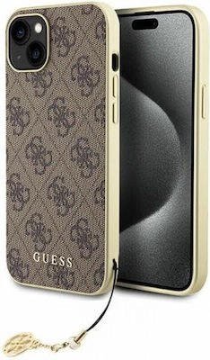 Guess Back Cover Plastic Brown (iPhone 15)