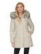 Kurz Damen Parka Jacke für Winter Moonbeam