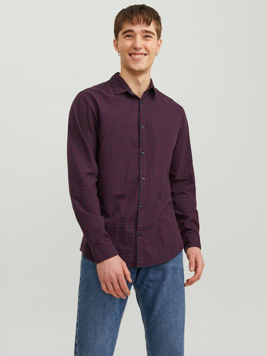 Jack & Jones Long-sleeved Cotton Shirt Checked ...