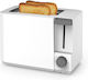Rosberg Toaster 2 Schlitze 750W Weiß