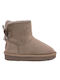 MTNG Kids PU Leather Boots Taupe