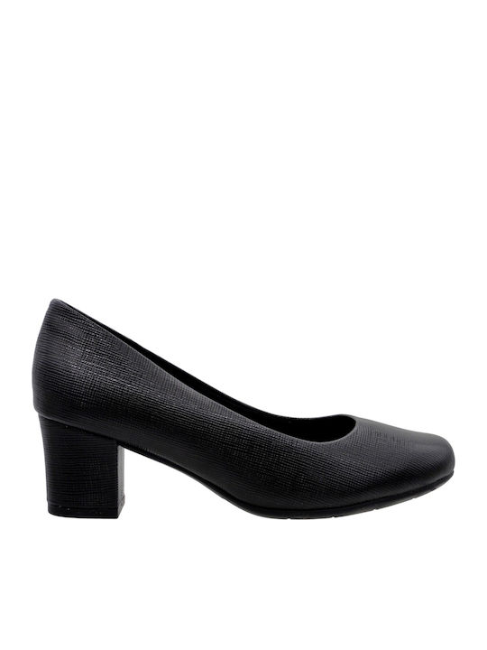 Piccadilly Anatomic Black Stamped Heels