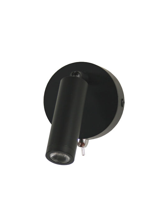 Gekas Single LED Warm White Spot in Black Color