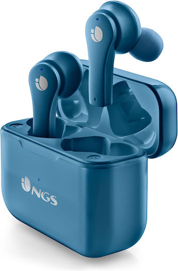 NGS Artica Bloom In-ear Bluetooth Handsfree Earphones with Charging Case Blue