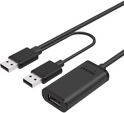 Unitek Y279 USB 2.0 USB-A-Stecker zu USB-A-Buchse / USB-A-Stecker 20m