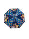 Childrenland Kinder Regenschirm Gebogener Handgriff Automatisch Blau mit Durchmesser 84cm.