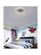 Atman Spiderman Μονόφωτο Παιδικό Φωτιστικό Κρεμαστό 60W με Υποδοχή E27 Μπλε 48cm