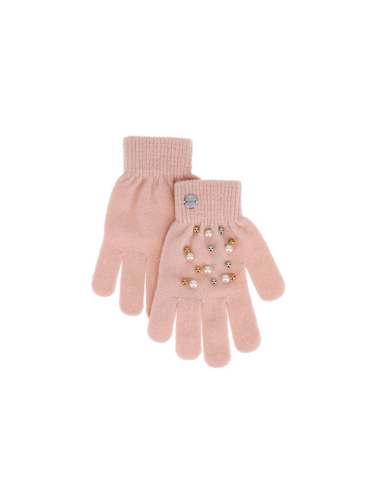 Original Marines Knitted Kids Gloves Pink