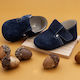 Ever Kid Mocasini boteza din piele Albastru