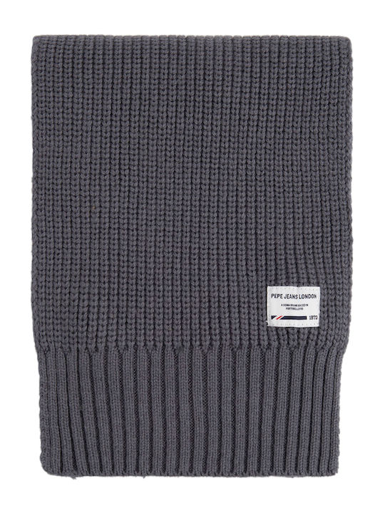 Pepe Jeans Kids Knitted Scarf JOHNNY Gray