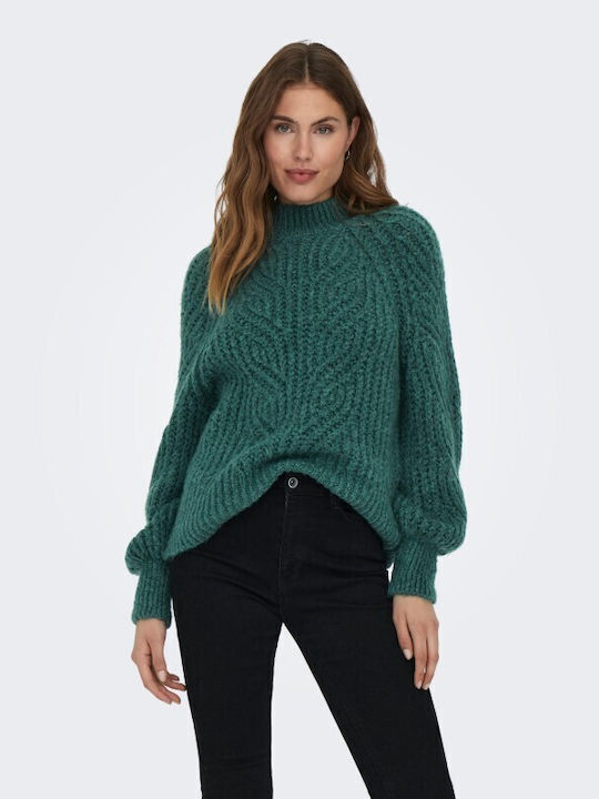 Only Damen Langarm Pullover Grün