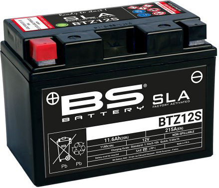 BS Inchis Baterie Motocicleta YTZ12-S 300A cu Capacitatea 11.6Ah