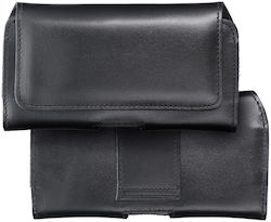 Forcell Royal Leather Universal Belt Holster L Θήκη Ζώνης Μαύρο