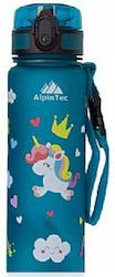 AlpinPro Sticlă pentru Copii Unicorn Plastic Albastru 500ml