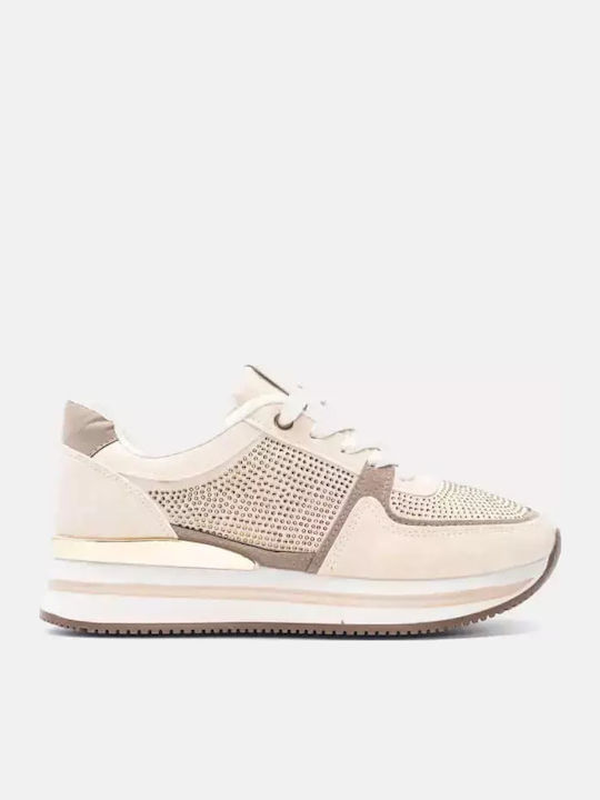 Luigi Γυναικεία Sneakers Μπεζ