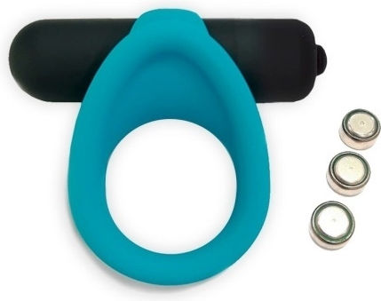 Mokko Toys Vibrating Cock Ring Schwanz Silikon Blau