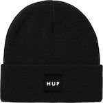 HUF Unisex Set with Beanie Knitted in Black color