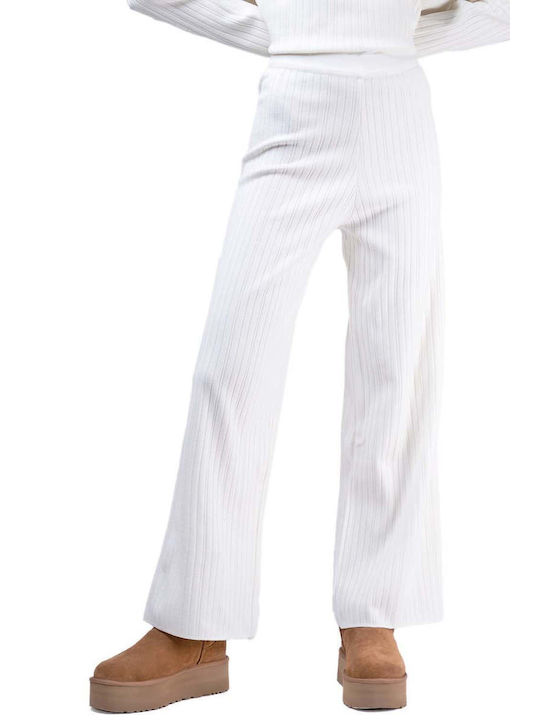 Ioanna Kourbela Women's Fabric Trousers Beige