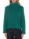 Tom Tailor Women's Long Sleeve Sweater Turtleneck Green