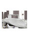 Guy Laroche Cearșaf King Size cu Elastic 180x200+35cm. Minimal Argint