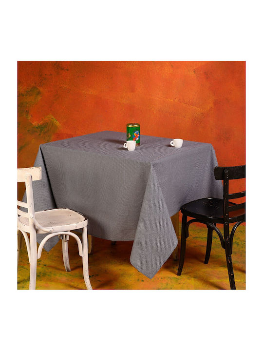 Melinen Tablecloth Cotton Eleonore Anthracite 140x240cm