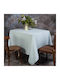 Melinen Tablecloth Cotton Luise Aqua 150x300cm