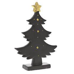 Iliadis Christmas Decorative Ceramic Tree 19cm Decorated Black