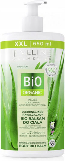Eveline Organic Moisturizing Body Balm With Shea Butter & Aloe Vera For Dry Skin 650ml