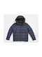 Hashtag Kinderjacke mit Kapuze Marineblau