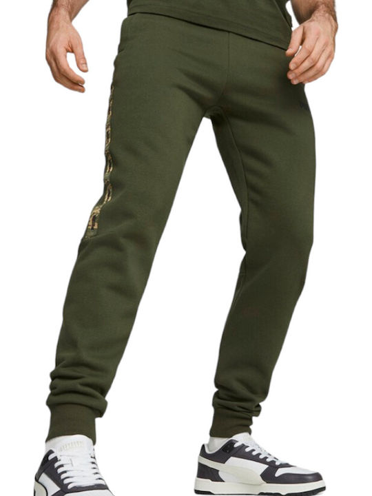 PUMA Ess Tape Jogger Παντελόνι Χακί