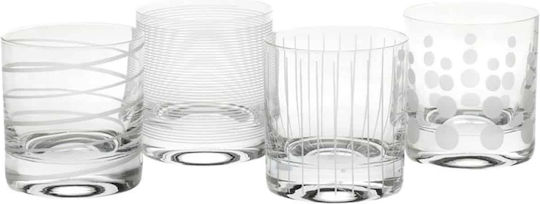 Mikasa Set of Glasses Cocktail/Drinking made of Crystal in Gray Color 4pcs